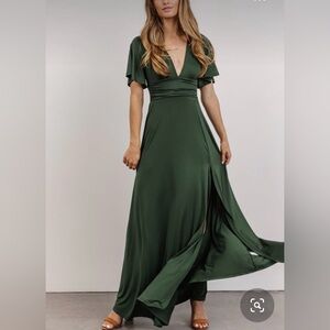Elegant Green Maxi Dress